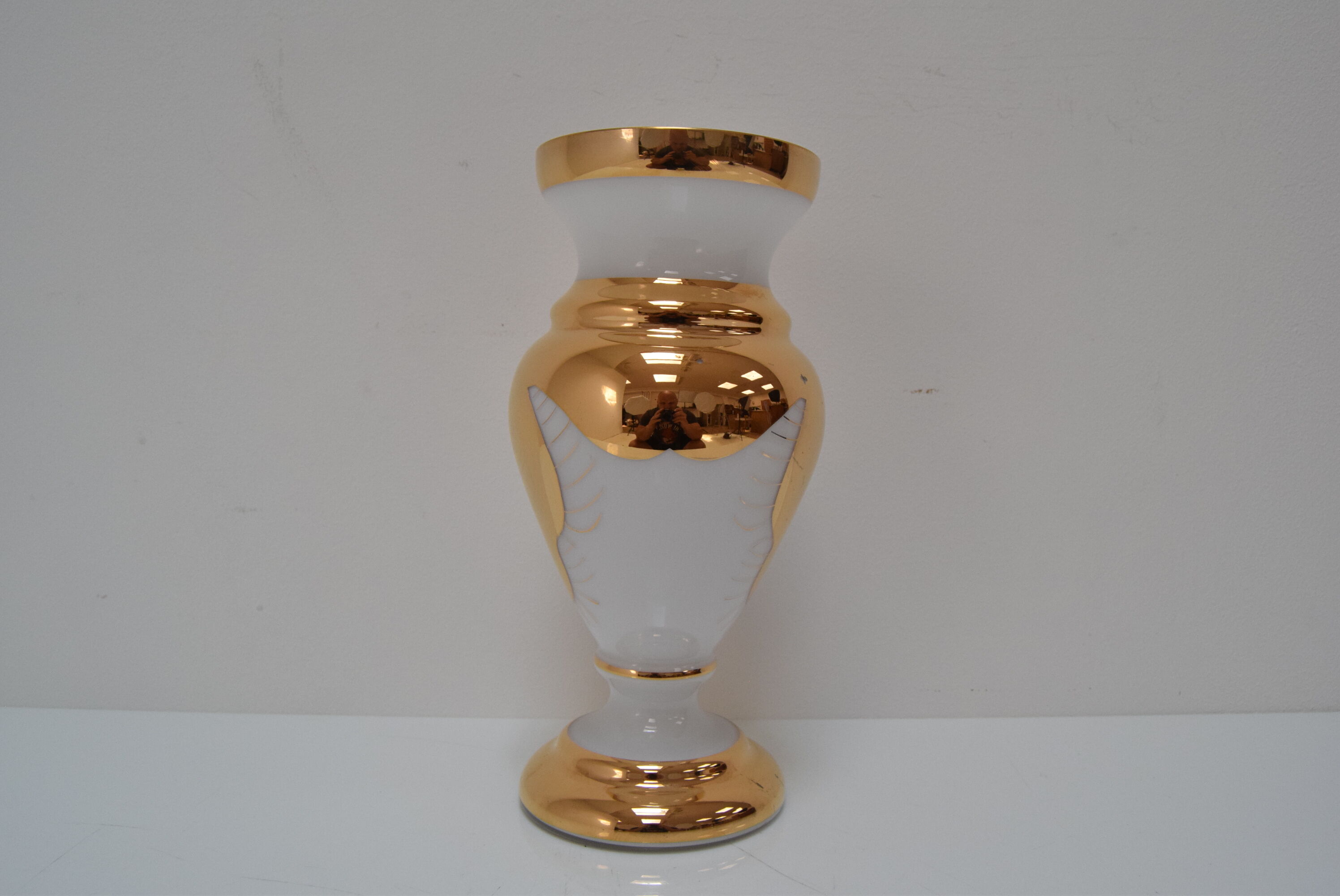 Art glass vase Novy Bor 1960s
