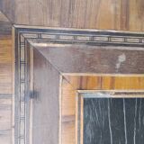 Travailleuse, coiffeuse en bois noirci et marqueterie, époque Napoléon III