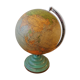 Luminous glass terestre globe, Perrina - Paris, 1940-50