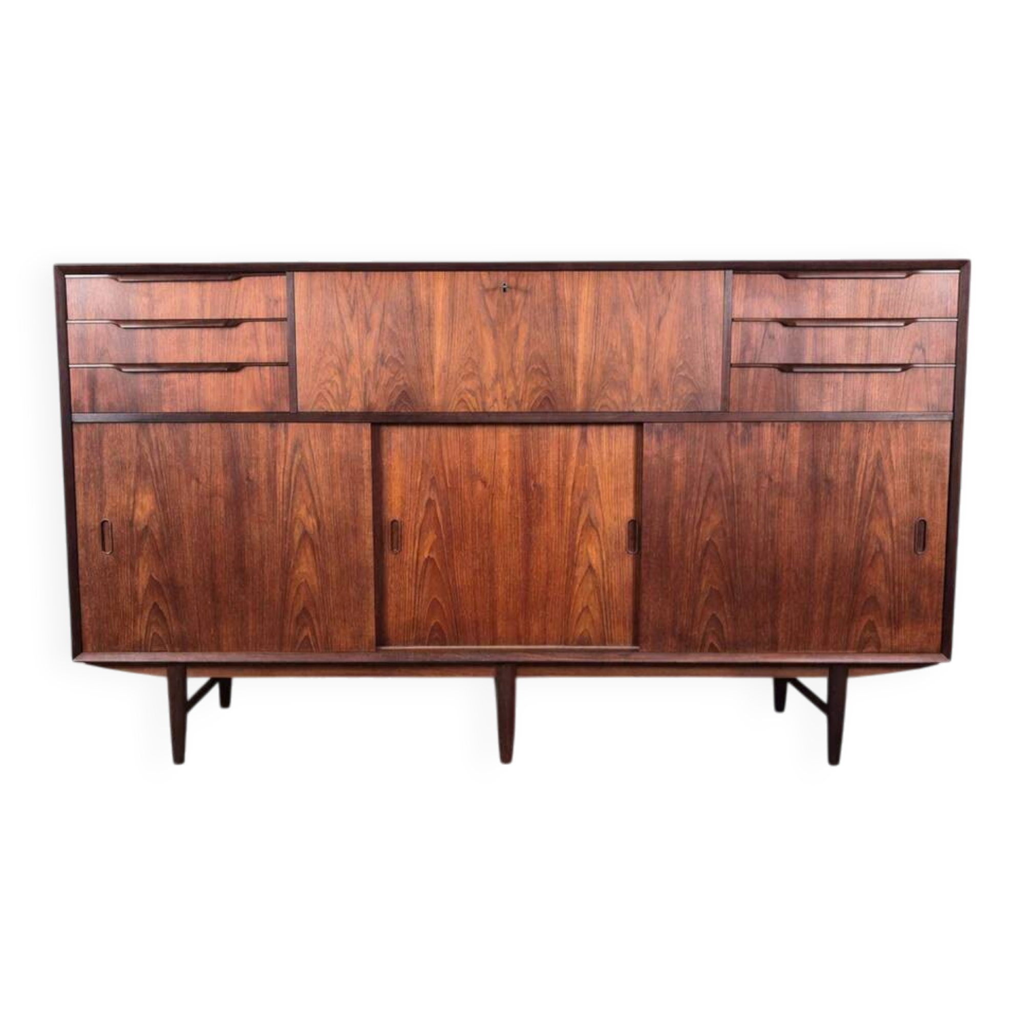 Teak sideboard with drawers and doors, Denmark, 1960.
