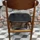 1960s Scandinavian chair in black vinyl