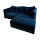 Canapé velours bleu, Neo Kinkajou - AM.PM