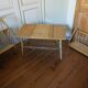 Rattan coffee table, 1960s-70s