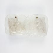 Paire of Murano glass and brass wall light by J. T. Kalmar, Austria, 1960s