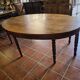 Large oval monastery table in solid oak, 19th century, 243×154cm