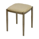 Stool with metal chromed base edition Casamance