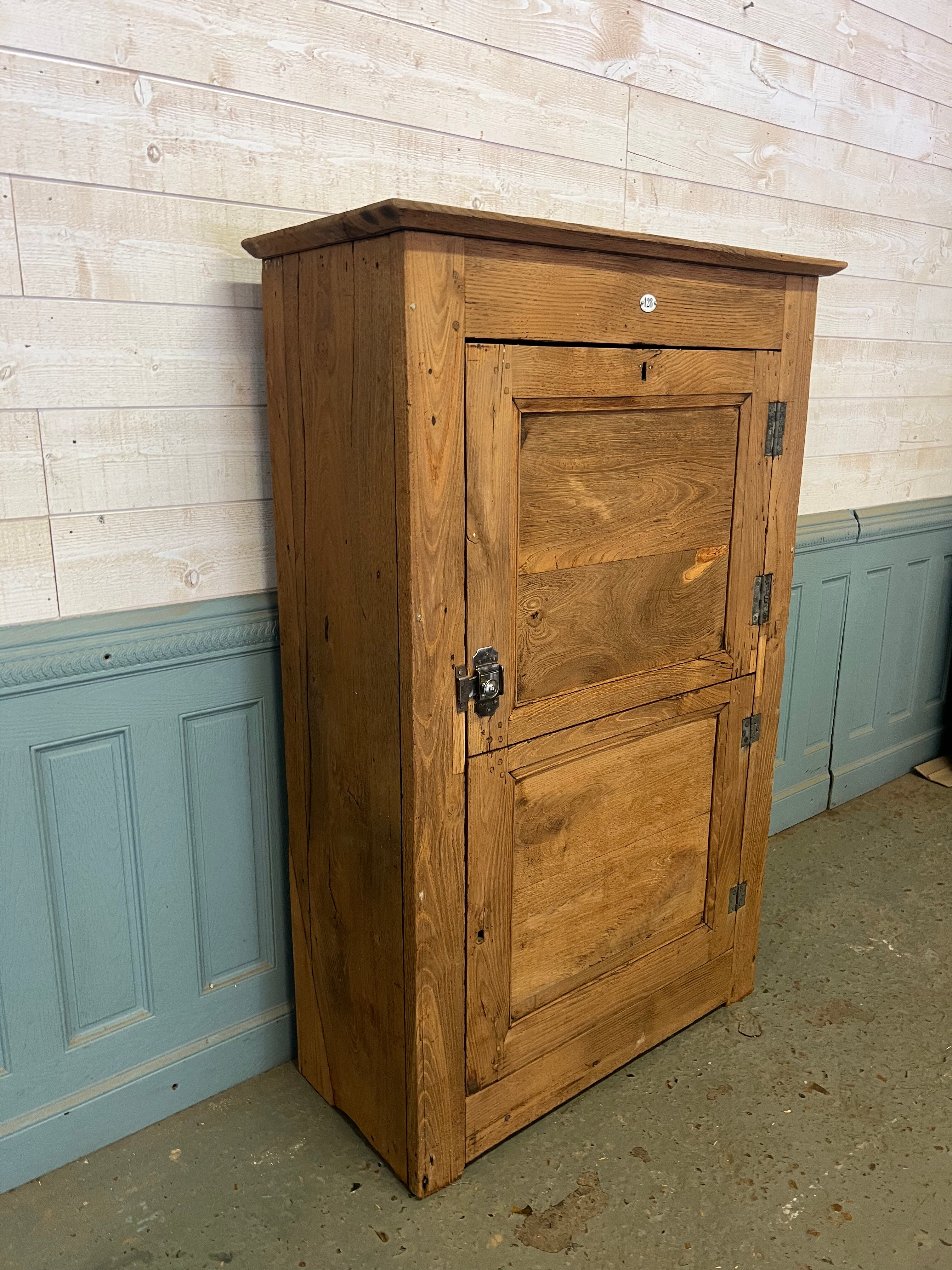 Brutalist countryside wardrobe in raw oak