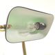 Lampe banquier notaire dorée opaline verte