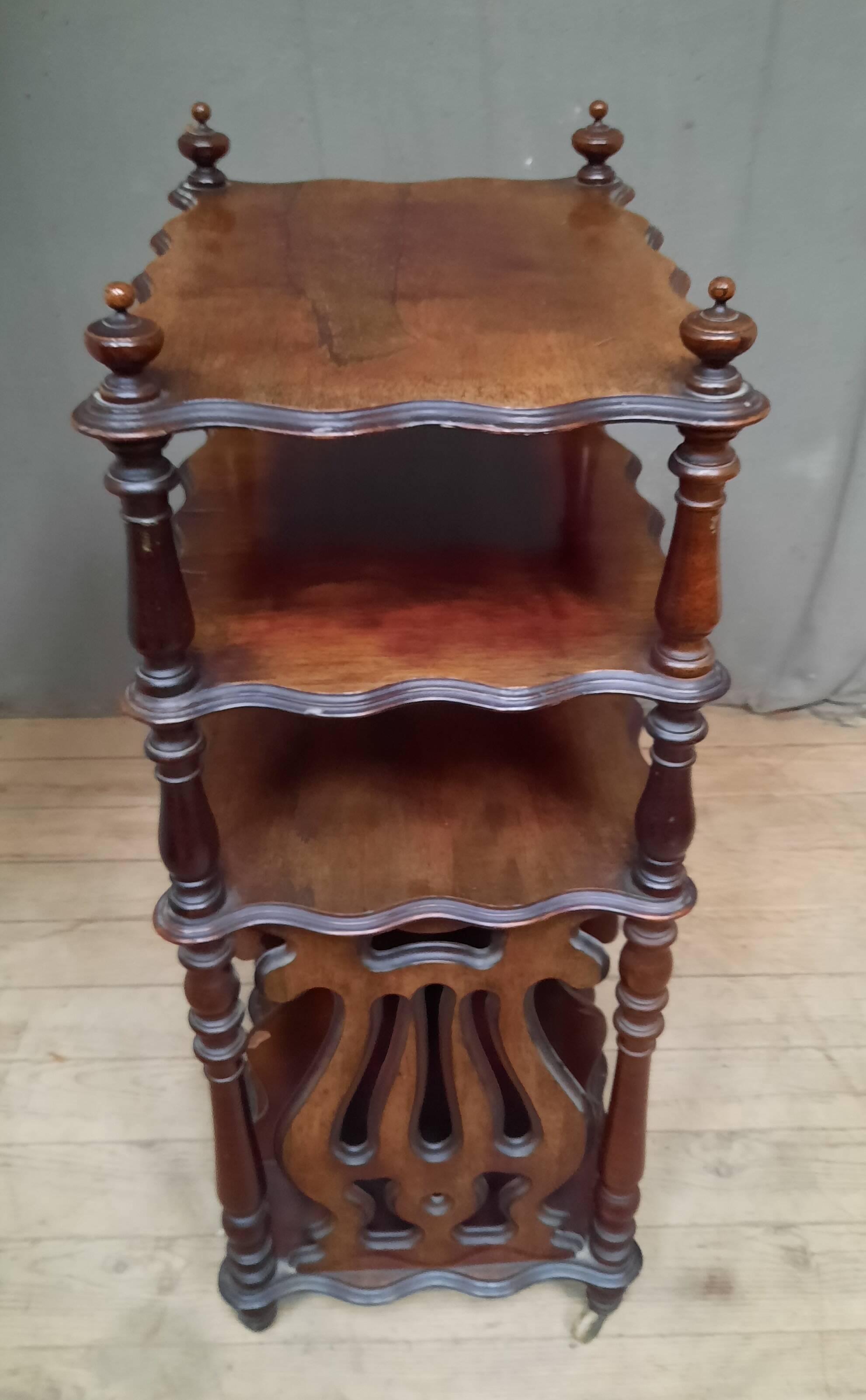 Music cabinet on casters