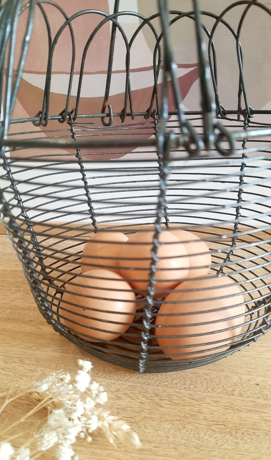 Vintage salad basket