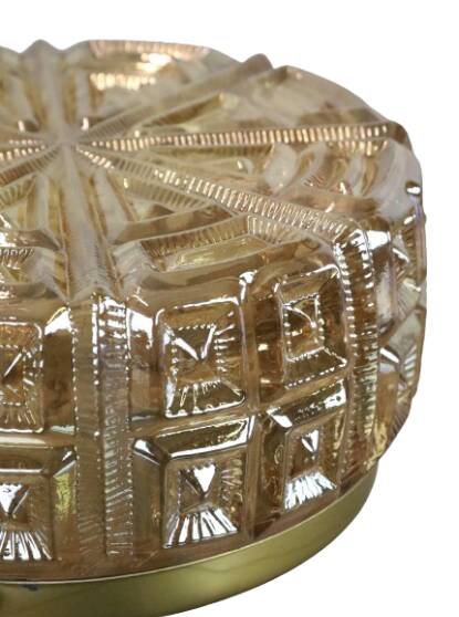 NOS New Old Stock vintage ceiling light glass