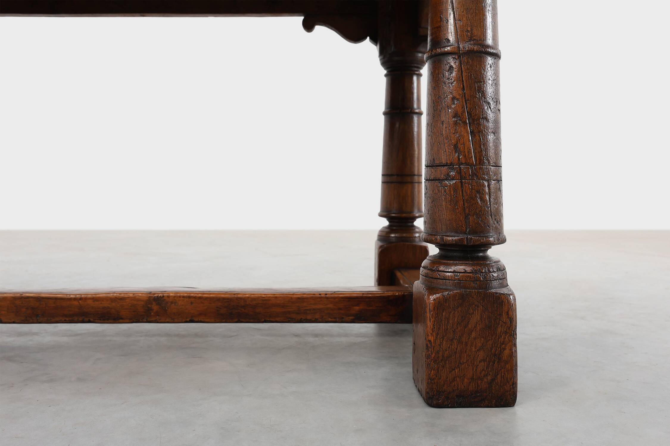 Grande table à manger en chêne français, style Renaissance, vers 1880