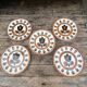 Set of 5 plates model Kimono-Boch La Louvière-70s