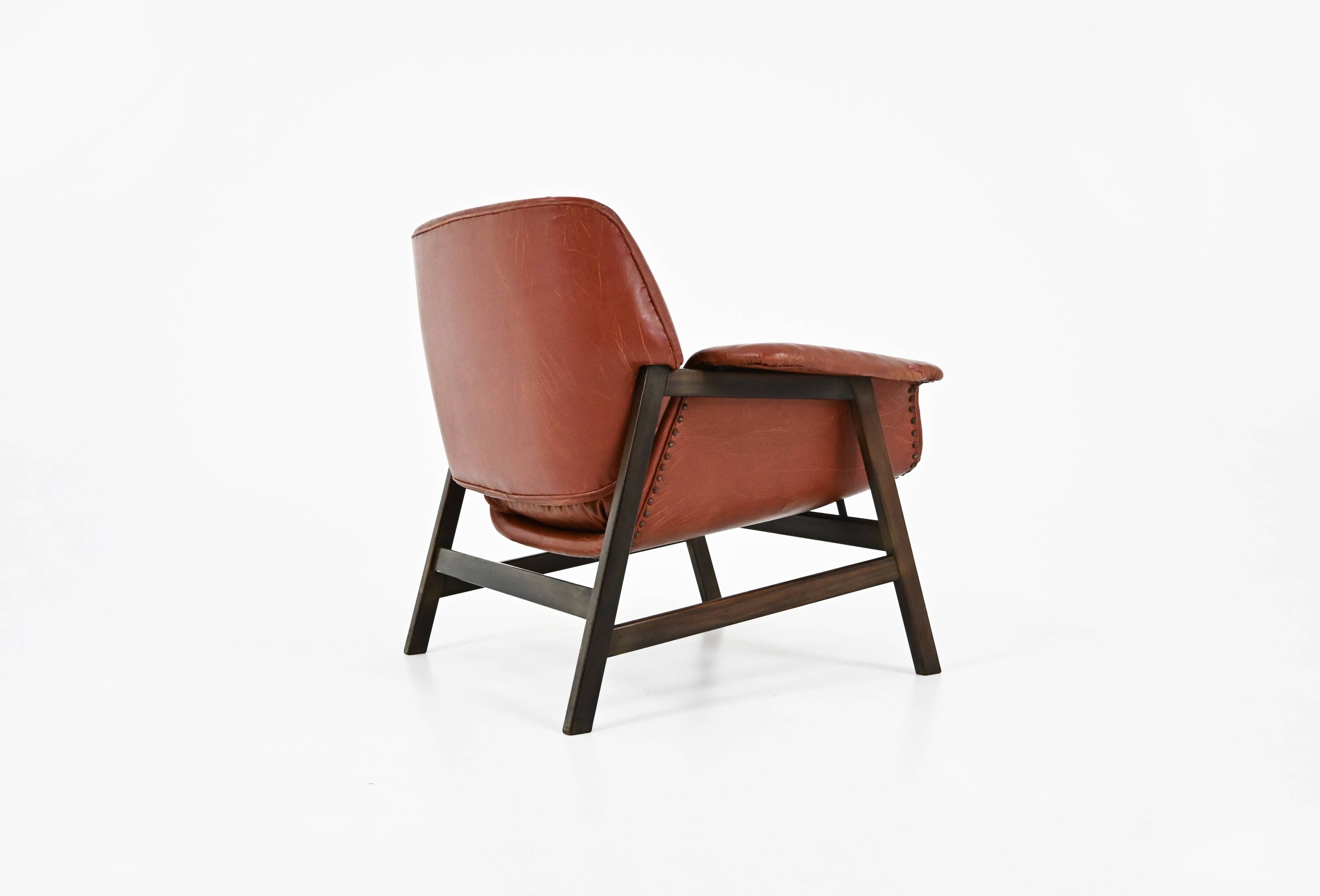 Set of 2 “849” Armchairs by Gianfranco Frattini for Cassina, 1950s