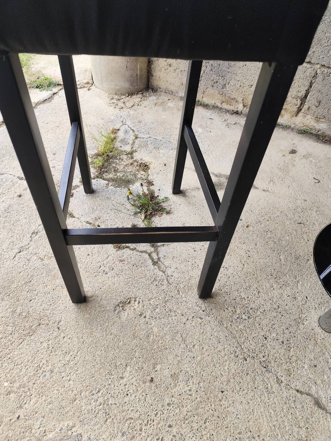 Bar cabinet with a stool