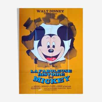 Original vintage cinema poster 1968 fabulous story of Mickey 120x160 cm