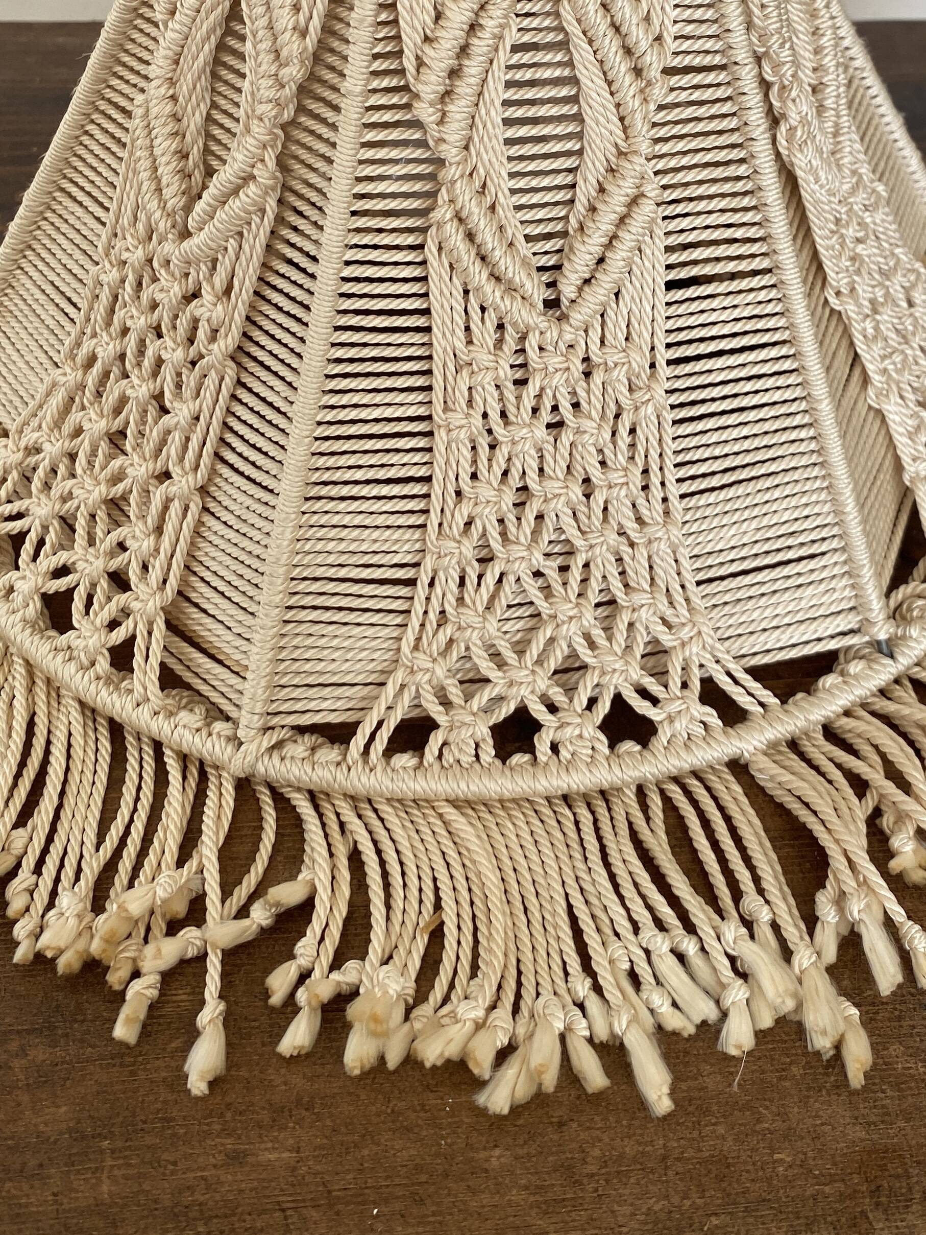 Cotton rope portable lamp, 3 M fabric cable