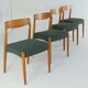 Set of 4 Danish Chairs 'Bjerremose'