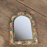 Decorated brass mirror 2