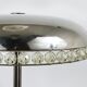 Mushroom Table Lamp in Nickel and Crystal Bakalowits Vienna, Austria, 1950s