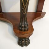 Empire demi lune sphinx console table