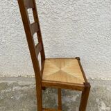 Set of 6 solid oak chairs
