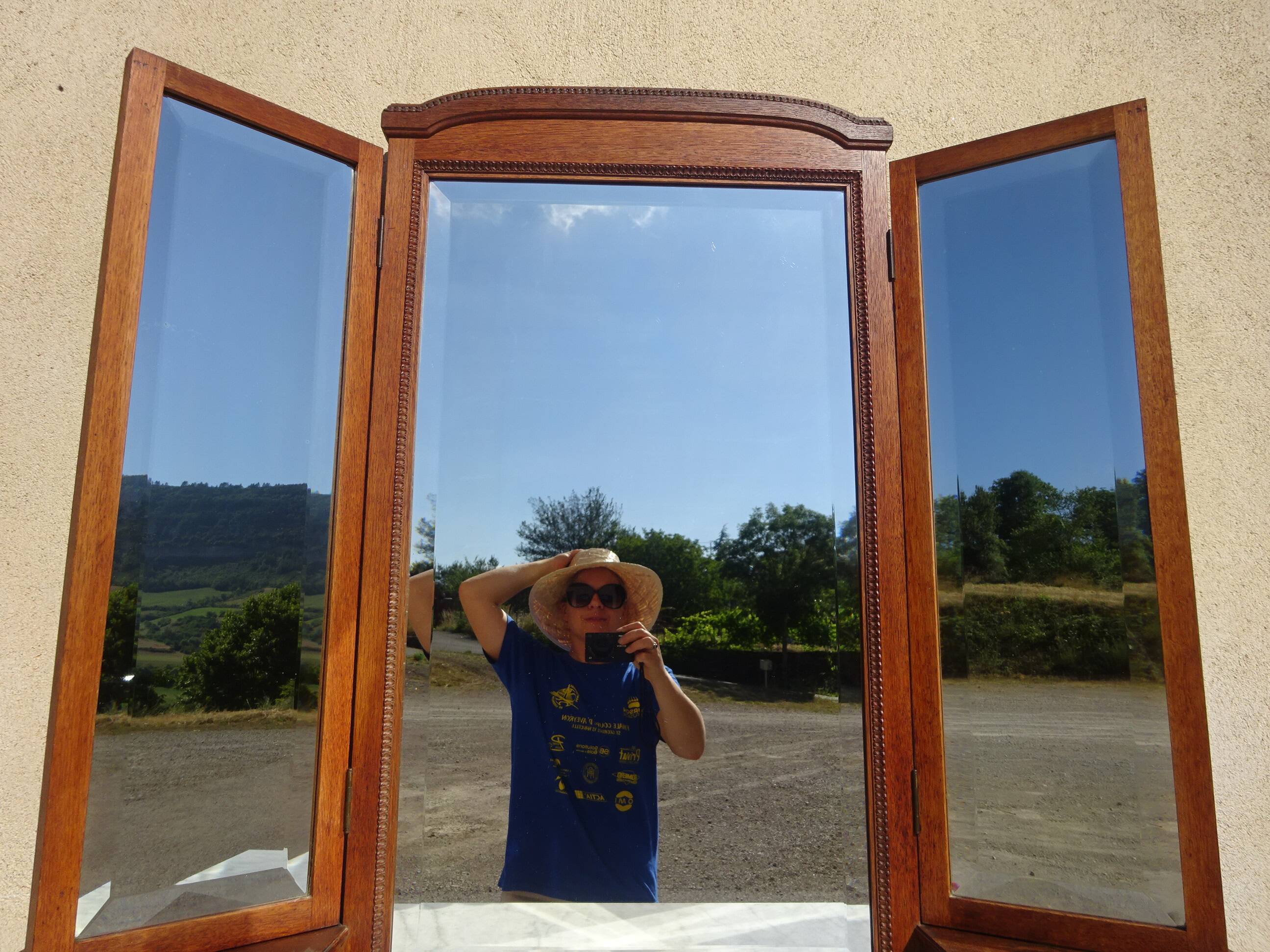 Miroir triptyque époque Art Déco