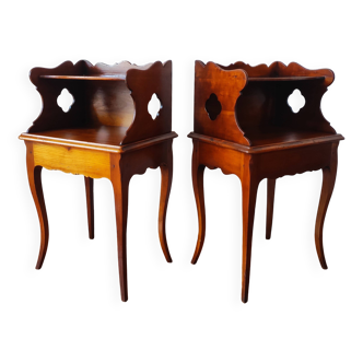 Pair of Louis XV style bedside tables