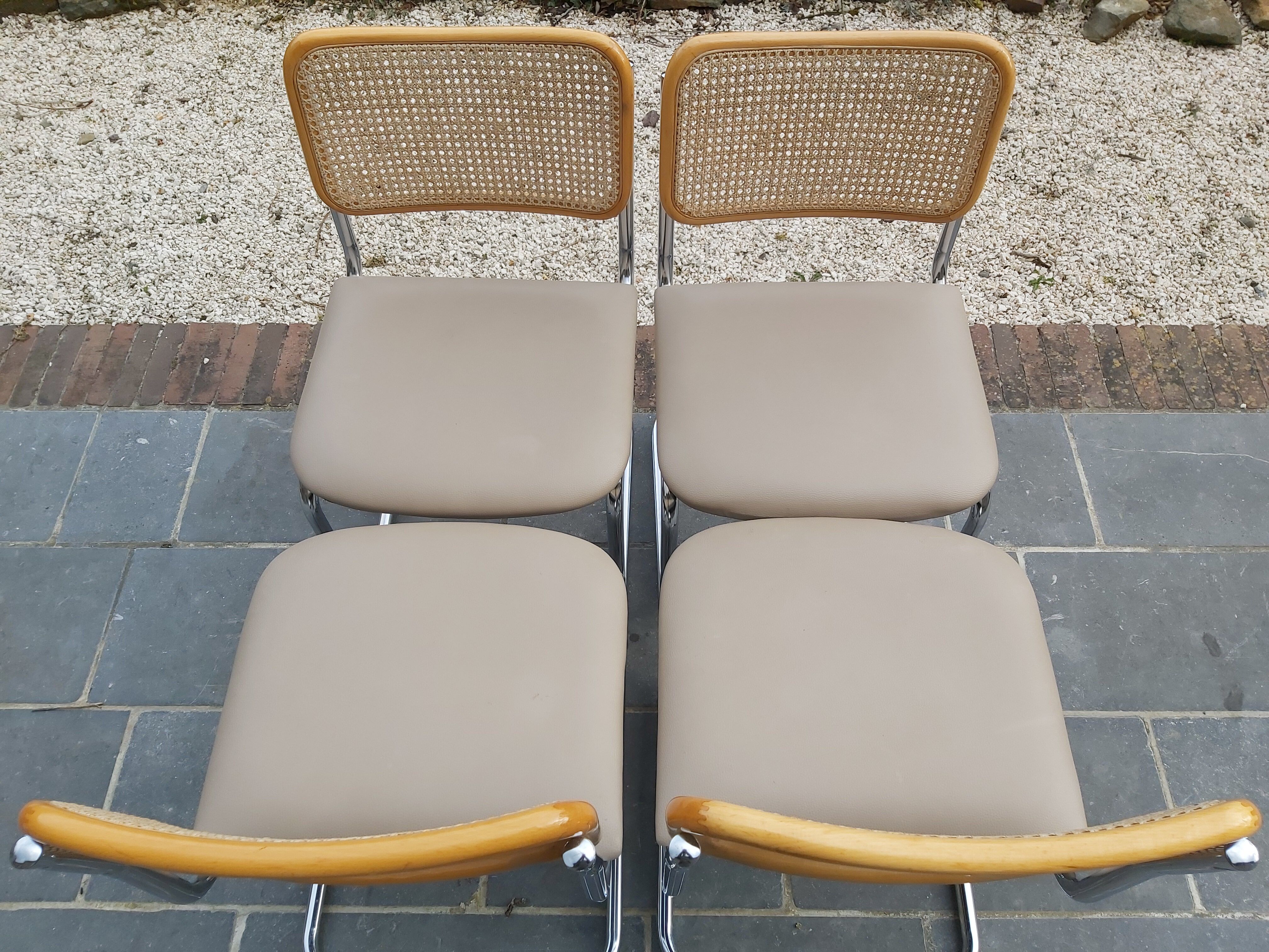 Set de 4 chaises vintage design Marcel Breuer