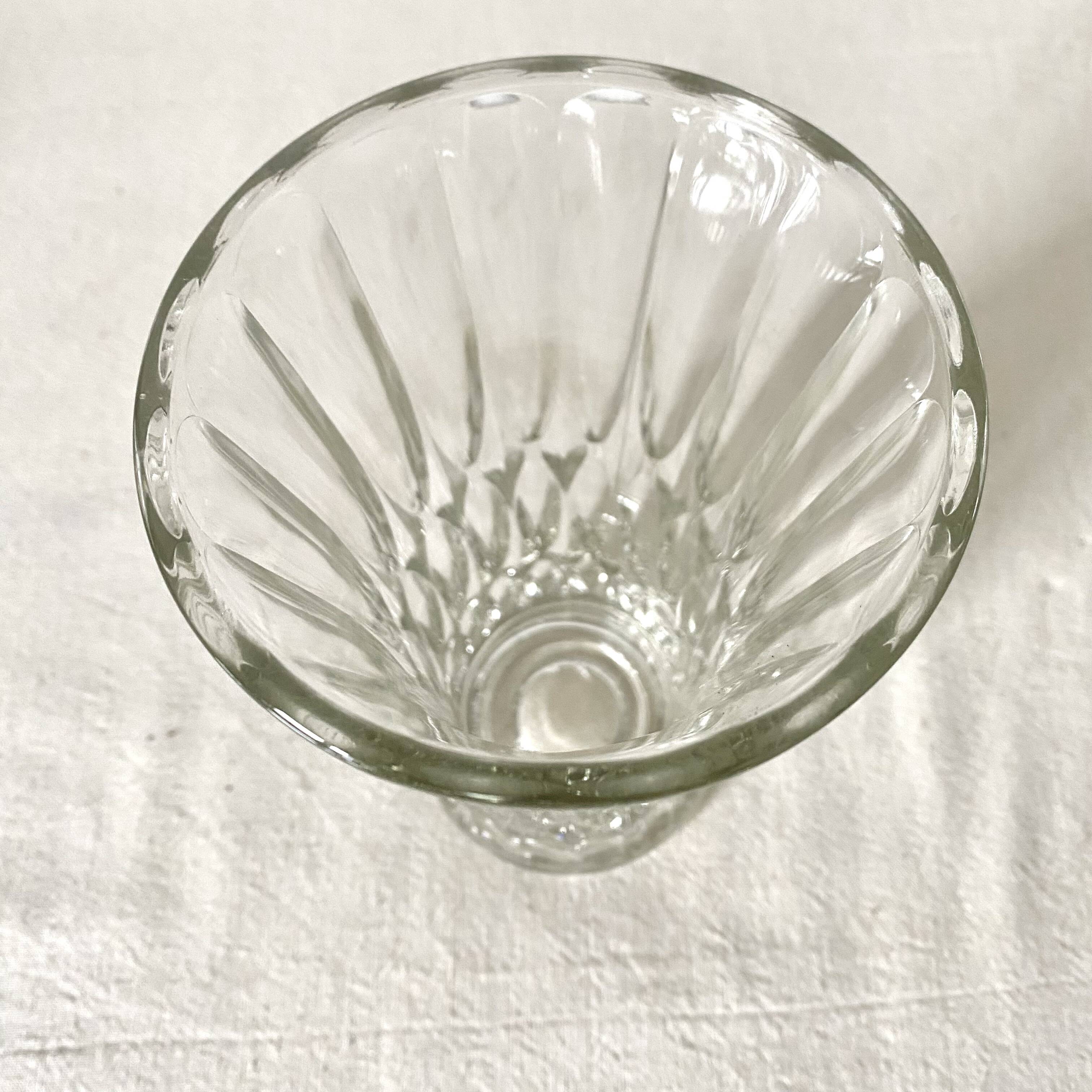 Vintage molded glass vase