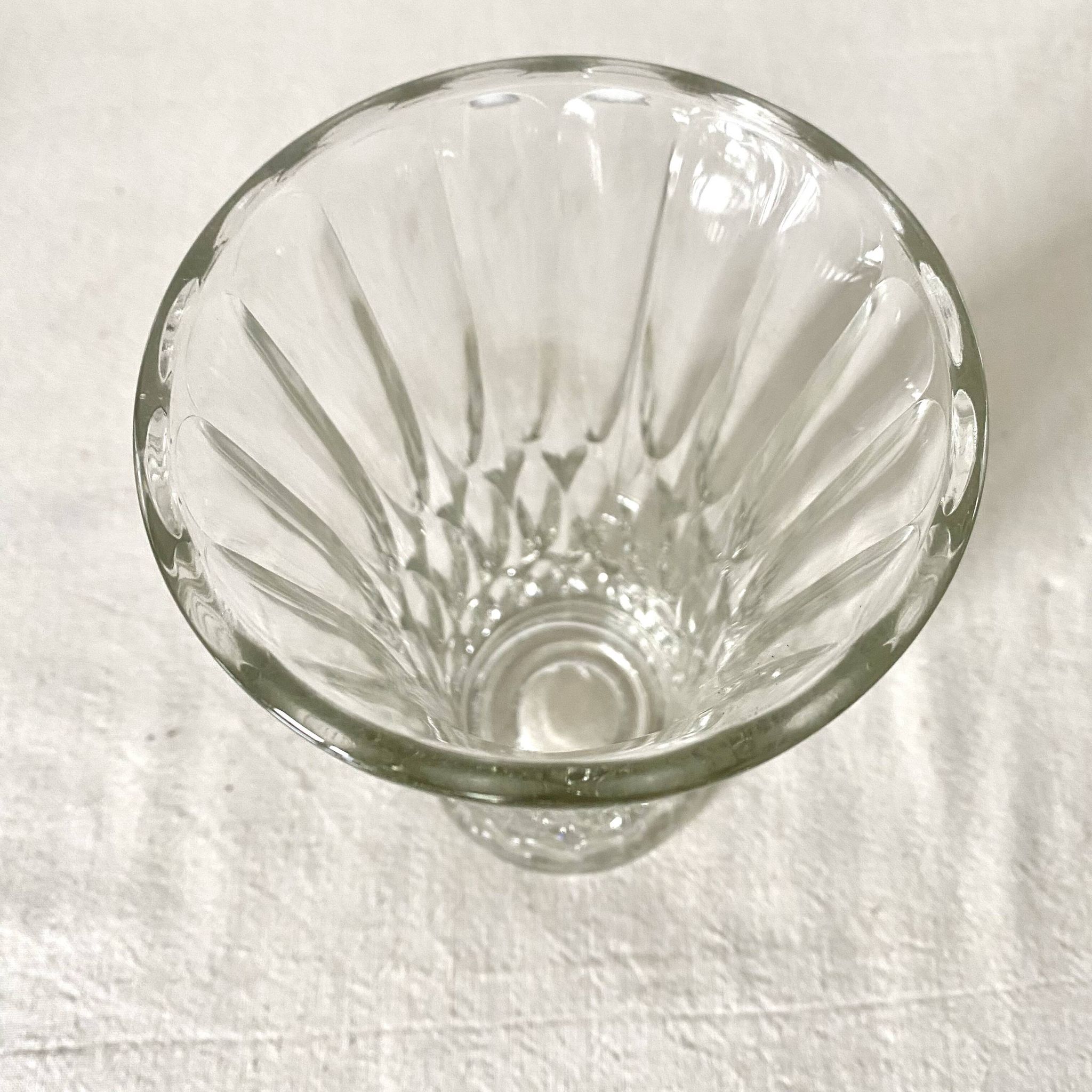 Vintage molded glass vase