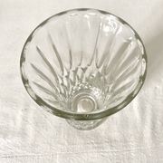 Vintage molded glass vase