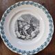 Lot de 8 assiettes parlantes "les fables de la Fontaine" Digoin Sarreguemines