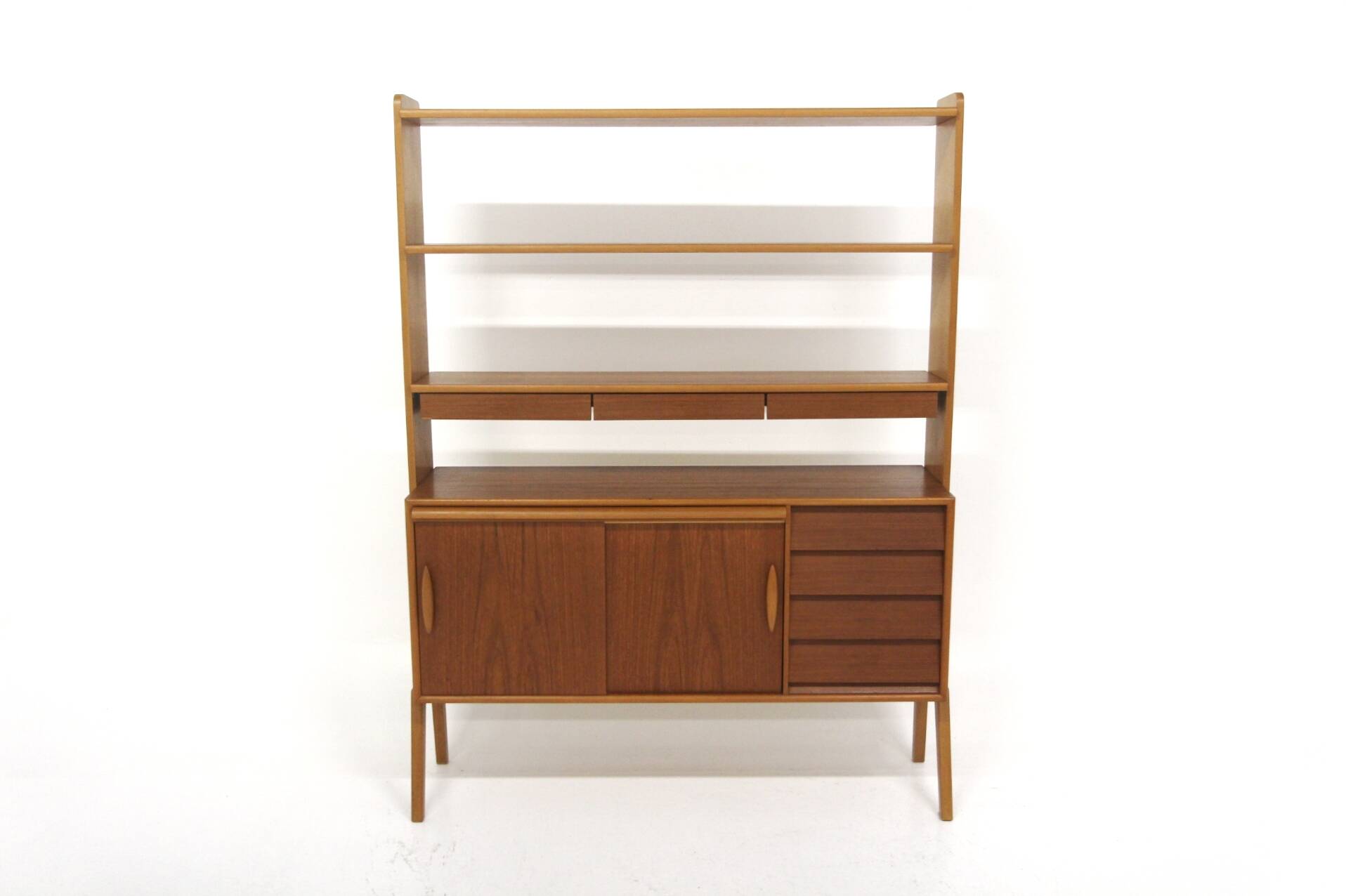 Scandinavian teak and oak secretary, Sweden, 1950