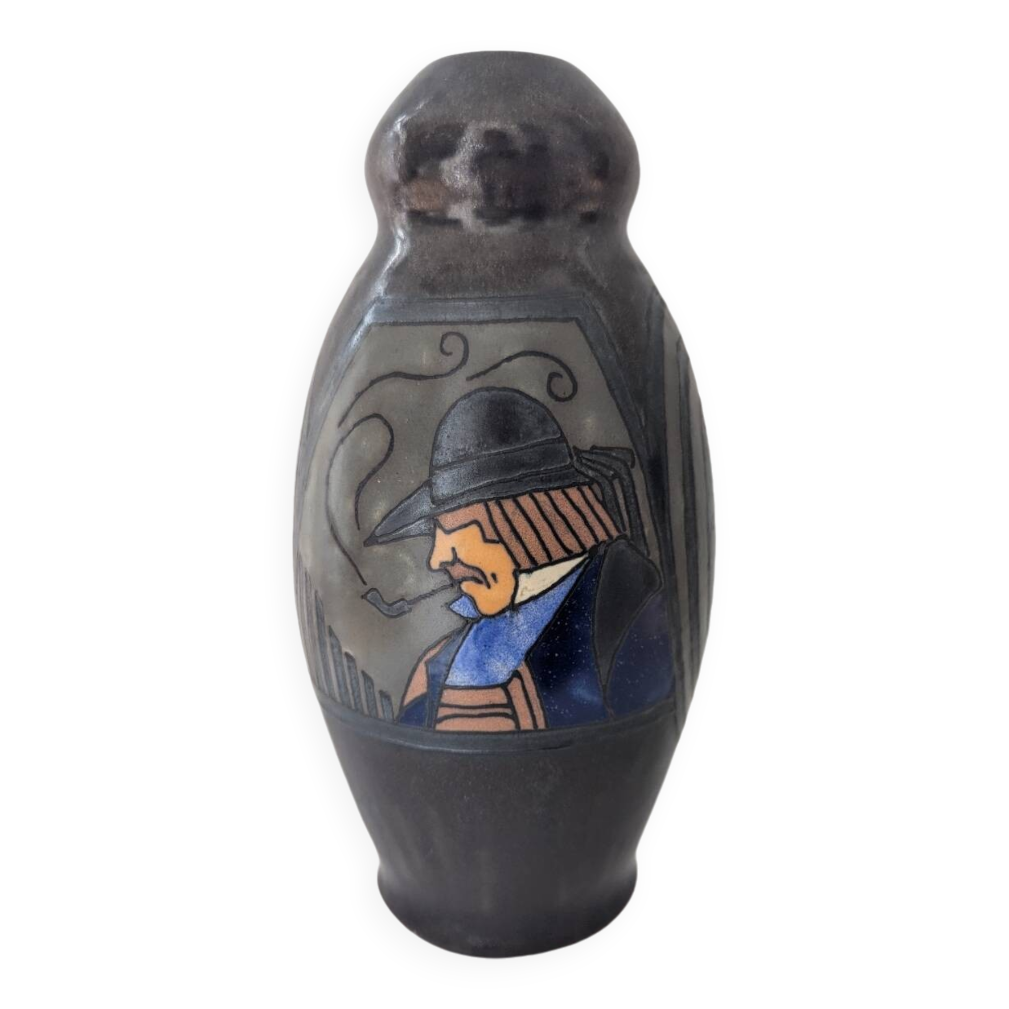 HB Quimper P. Fouillen vase