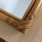 54 x 34 cm rattan mirror