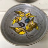 Lot of 2 small aperitif dishes blue grey sandstone Pornic