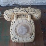 Vintage phone terrazzo effect 1963