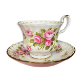 Vintage Royal Albert June porcelain cup and saucer, English manufacture