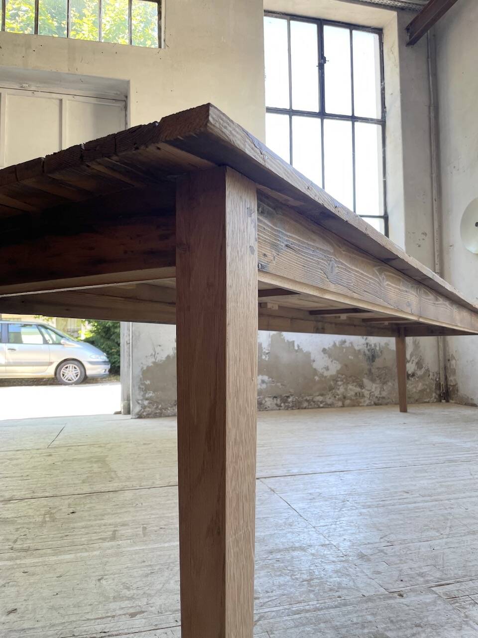 4m XXL pine and oak farmhouse table