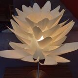 Lampe de salon fleur de lotus années 80