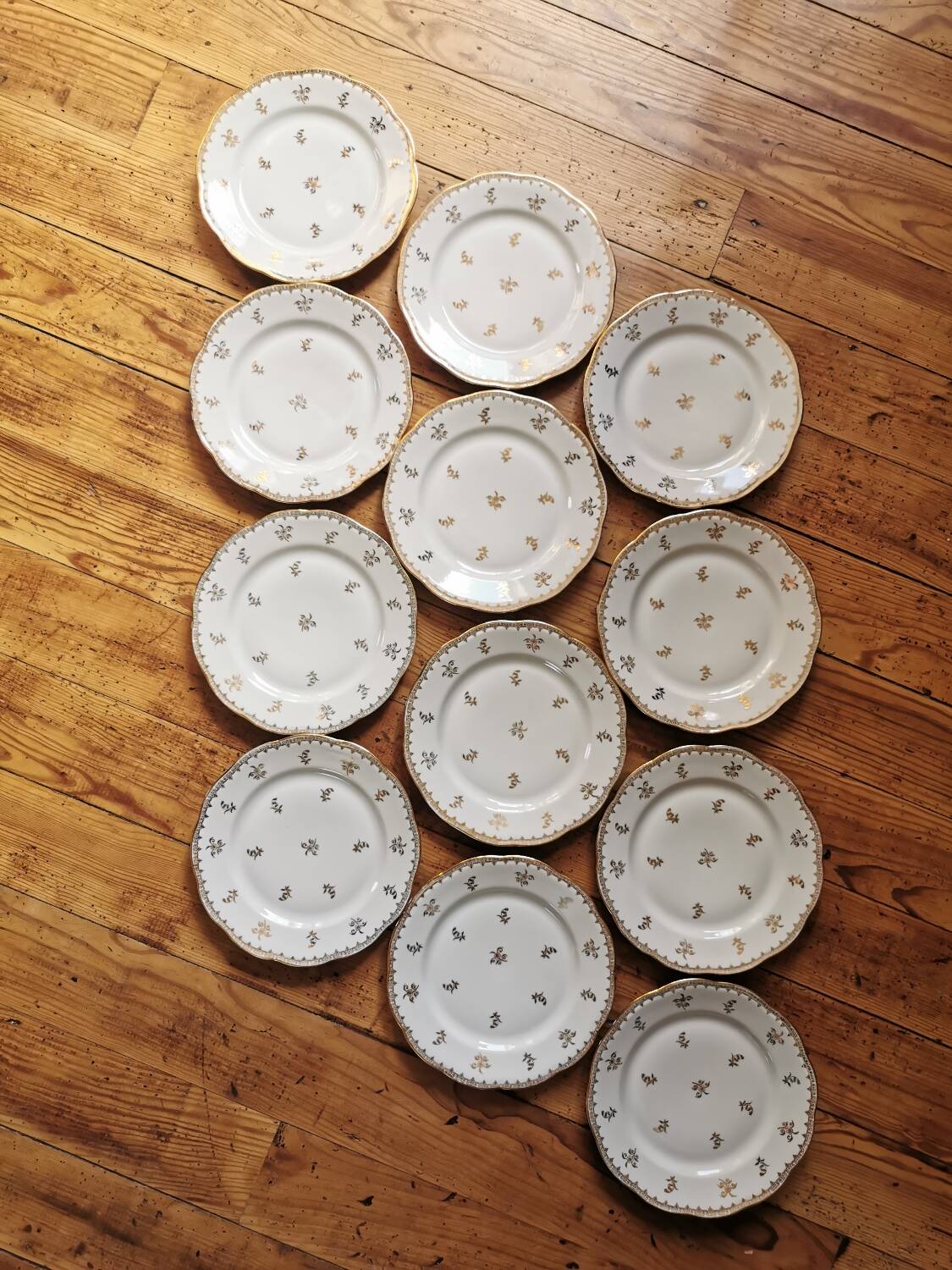 Vintage SFP porcelain dessert service