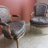 Pair of Louis XV armchairs