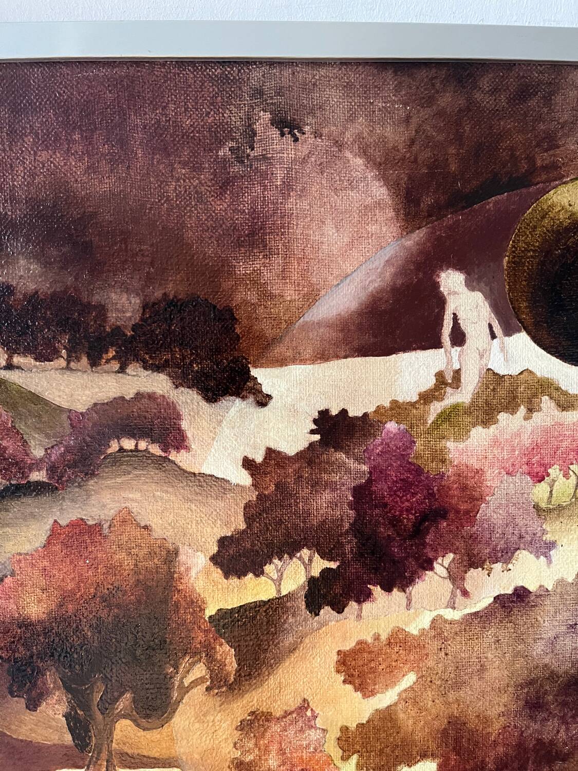 Surreal landscape, oil on canvas