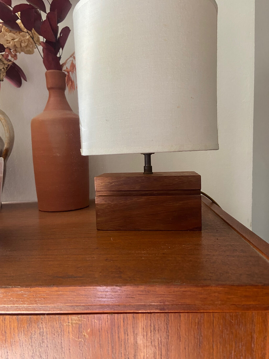 Vintage wooden lamp