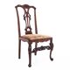 Antique table and chairs from the 19th century, Western Europe.