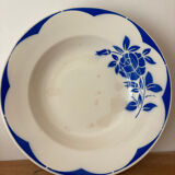 Set of 2 antique deep plates Digoin Sarreguemines Corsica