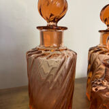 Set of 3 toilet garniture flacons from the late 19th century.