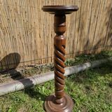 Vintage twisted turned wood column