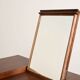 Scandinavian teak vanity table with integrated mirror, 1960s